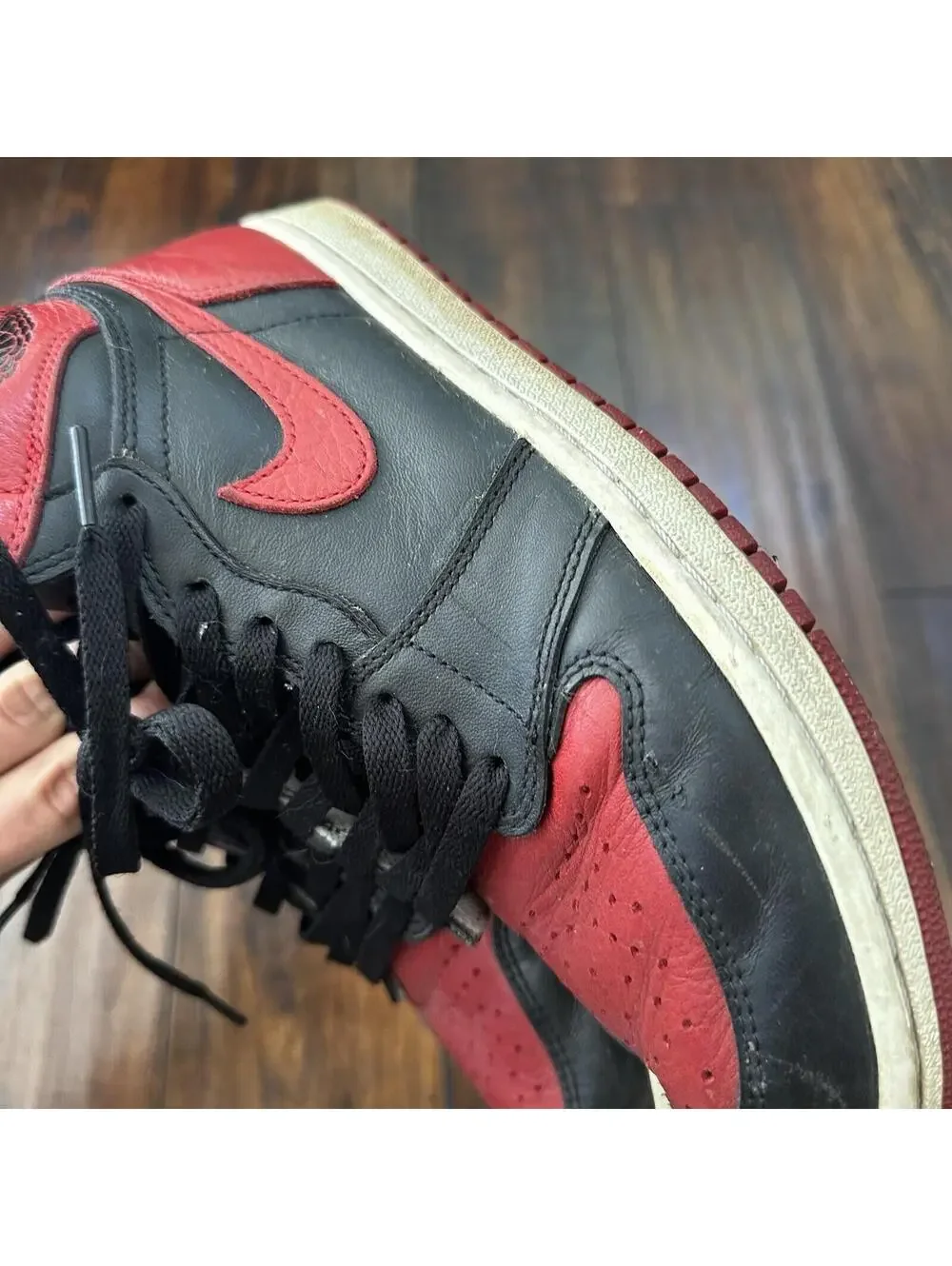Size 8 - Jordan 1 Retro OG High Banned, Bred 2016 - 555088-001 No Box